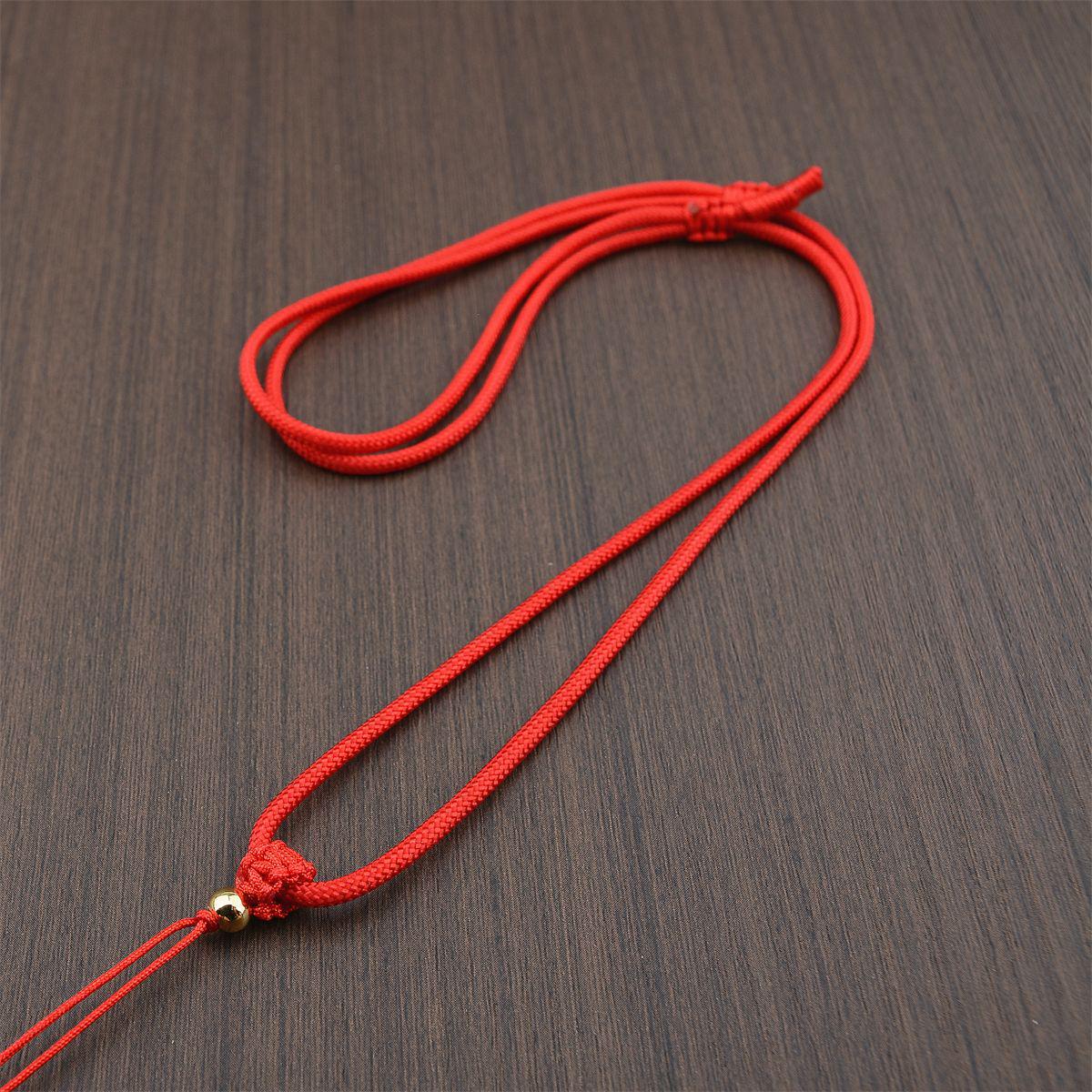 Unisex Woven Cord Necklace for Jade & Crystal Pendants красный