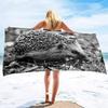 Cute Hedgehog Beach Towel Wild Animal Print Bath Towel For Adult Kids Wrapped Bikini Covered Sunscreen Blanket Sport Pool Towels