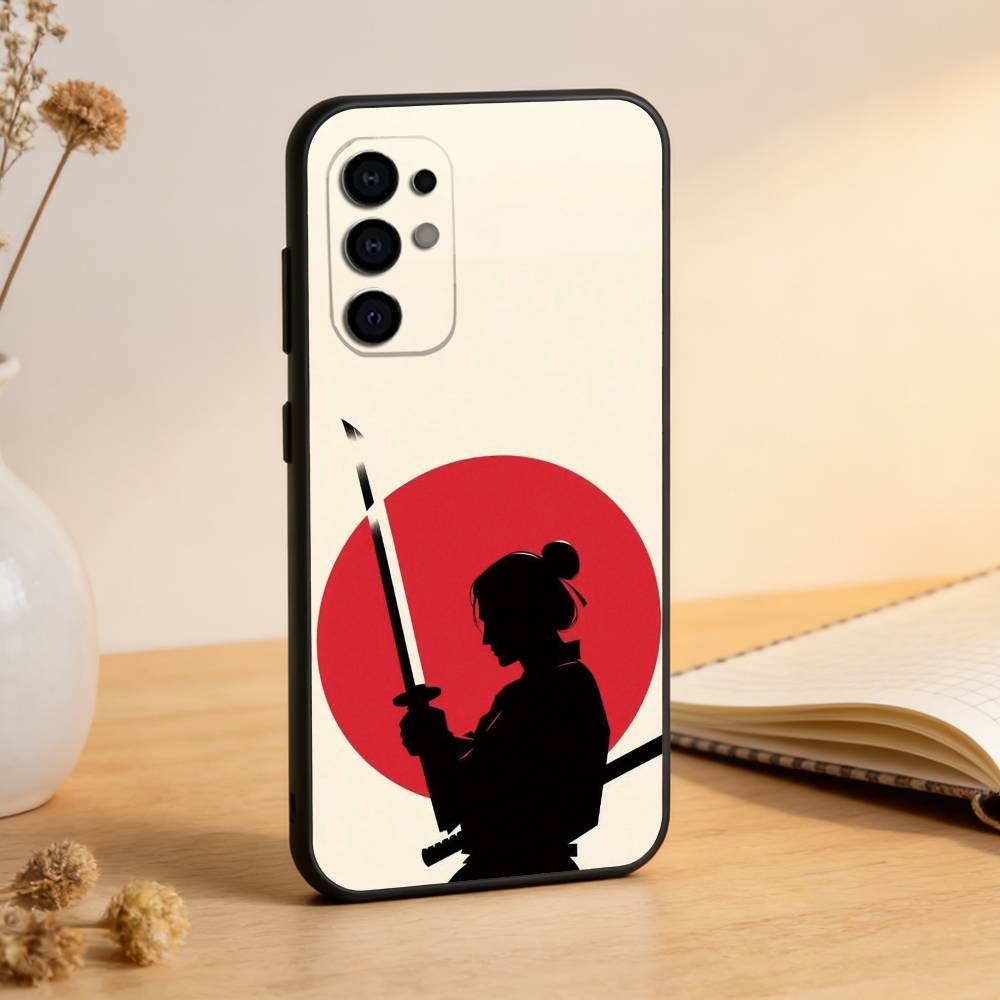 Japanese Bushido Samurai Phone Case Black Silicone Soft For Samsung S25,S24,S21,S22,S23,S30,Ultra,S20,Plus,Fe,Lite