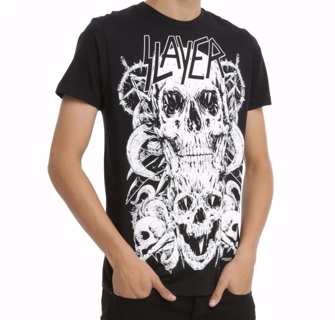 Slayer SKULLS T-Shirt Heavy Metal Band NEW Licensed & Official L