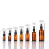 Amber Glass Essential Oil Spray Bottle, 5-100ml, Refillable for Cosmetic Serums.