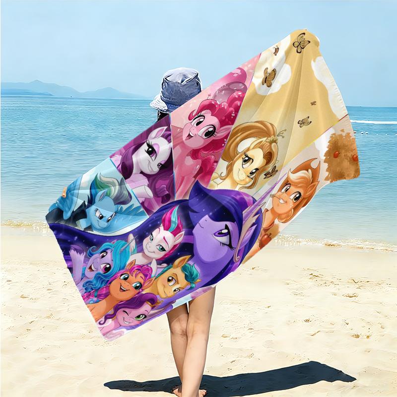 1Pc Rainbow Unicorn Fantasy Beach Towel Microfiber Beach Towel Thin Absorbent For Beach Swimming Yoga Bath Sports 0917117