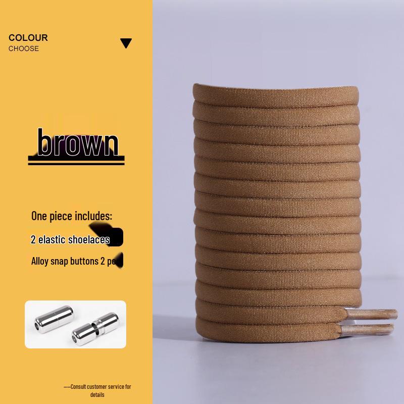 No-Tie Elastic Shoelaces with Buckle Capsule - Flat White