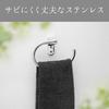 Lec Stainless Steel Open Towel Ring with Wood Screw  Anchor 1pc