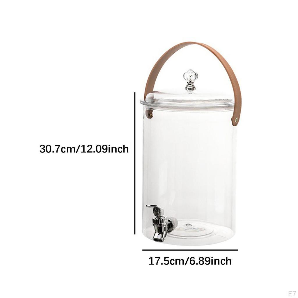 Beverage Dispenser, Barrel with Handle And Closure, Functional Leak, Made of PP, for