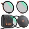 CONCEPT 72mm Magnetic Filter True Color CPL Variable Black Mist Magnetic Adapter Ring Magnetic Lens Includes Filter Case K&F Set + ND2-32 + 1/4" + +
