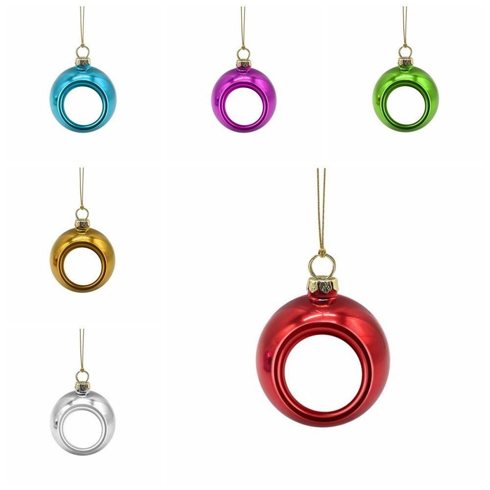 Blank Photo Christmas Ball Circular Christmas Tree Decoration  Christmas