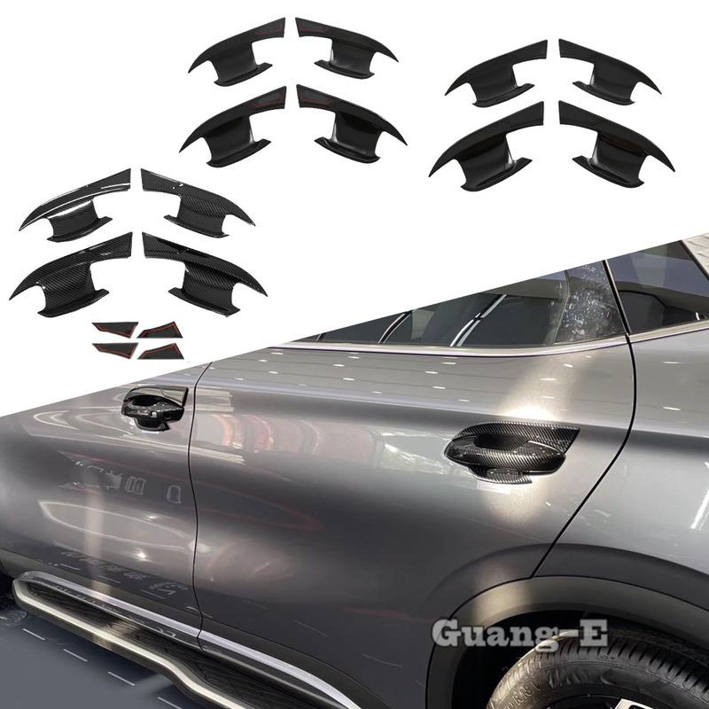 For BYD ATTO3/Yuan Plus 2024 ABS Plastic Door Handle Bowl Cover Armrest Handrail Frame Trim Auto Exterior Accessories