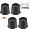4Pcs Heavy Duty Furniture Riser Round Rubber Sofa Riser Supports Up to 6000 lbs for Sofa Table Bed Chair Bottom Leg Raiser
