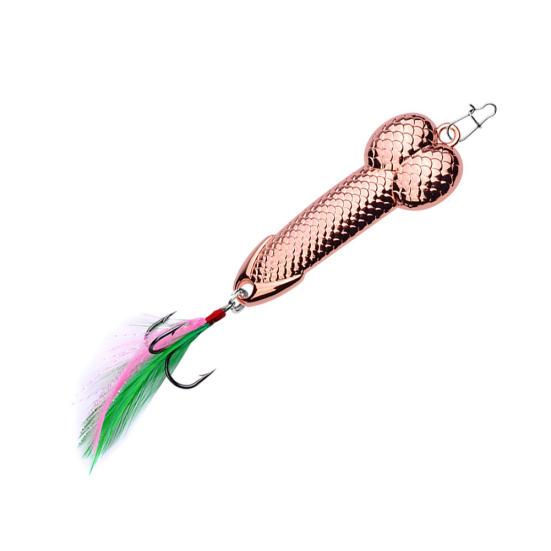 MUQZI Sports Accessory Outdoor Fishing Lure Bright Metal Simulation Fish Hard Bait Tackle with Hook