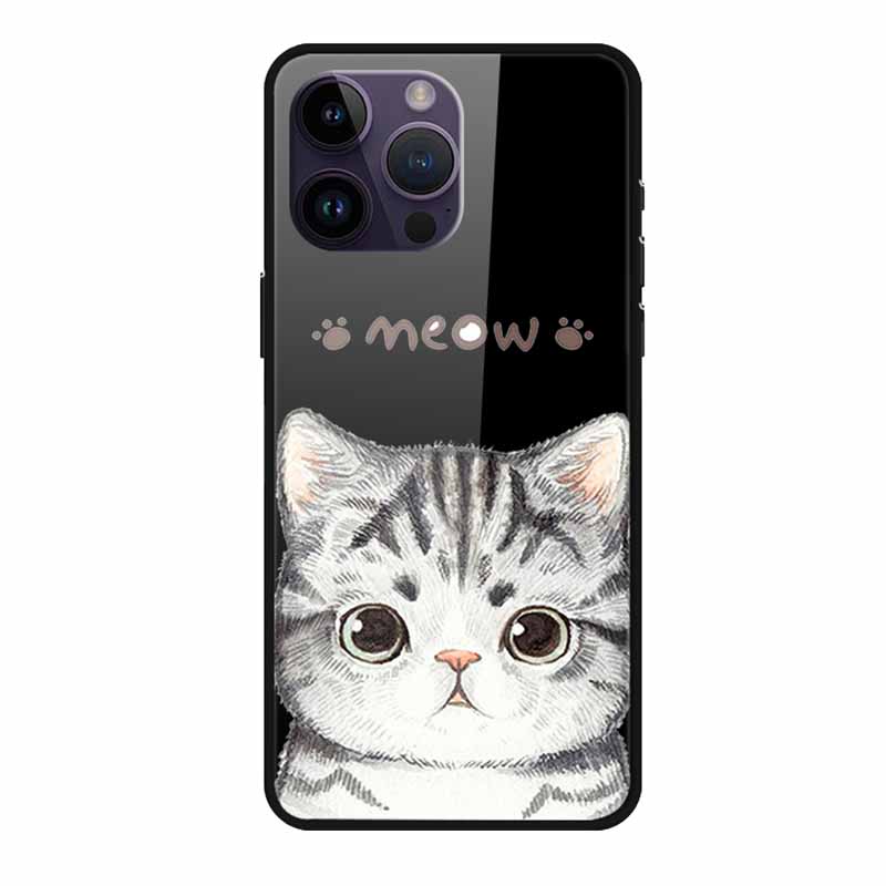 Tempered Glass Case For iphone 15 Pro Max Case Soft TPU Bumper Hard Glass Back Cover For iphone 16 Pro Max Phone Case 16Pro Max