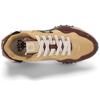 Kappa Retro Trainingsstoff Synthetikleder Strapazierfähig Niedrig geschnitten Laufschuhe Unisex Sneaker Gelb Braun Schwarz K0CZ5MM07-210