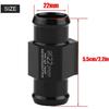 Motorcycle Water Temp Sensor Adapter, 18mm, 22mm (Optional), Black, Aluminum Alloy, Universal Fit, Includes 2 Clamps, Modern Style, Water Heater Use