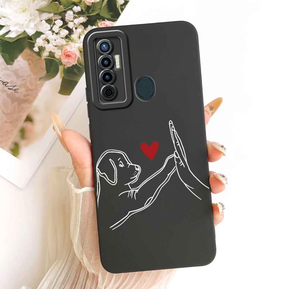 For Tecno Camon 17 CG6 CG6j Case Fashion Cute Cartoon Print Silicone Back Cover For Tecno camon 17 Bumper Phone Cases Fundas