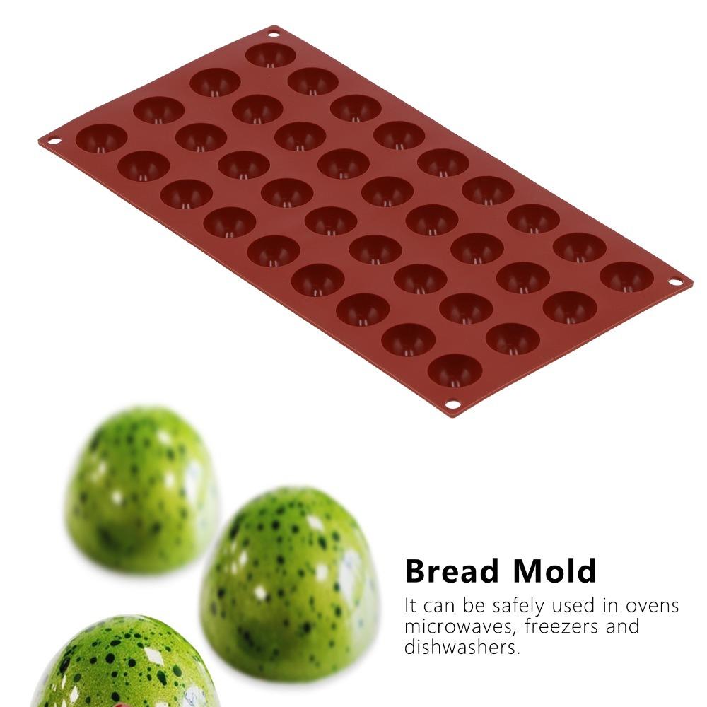 6 Cavity Hemisphere Silicone Mold Thickened Mousse Dessert Mold  Jelly Candy Making