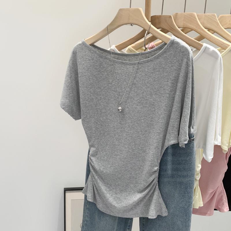 Korean Chic Pink Cropped T-Shirt - Summer 2026