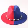 Popular European and American Classic Double-color Wide-brimmed Top Hat Men's and Women's Fashion OL Style Cowboy Hat Jazz Hat