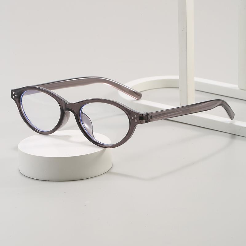 Protective Glasses 1/4pcs Vintage Oval Anti-blue Light Glasses Frame Women Men Rivet Luxury Eyeglasses Trendy Brand Eyewear