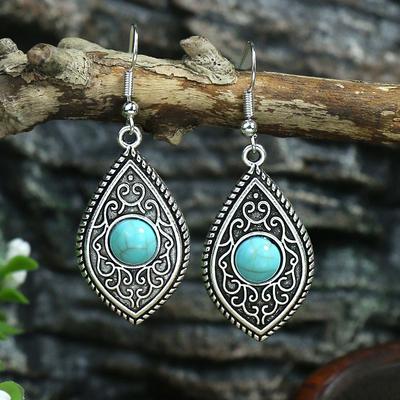 Hot-selling Turquoise Earrings Multi-piece Set Bohemian Personality Geometric Earrings Earrings
