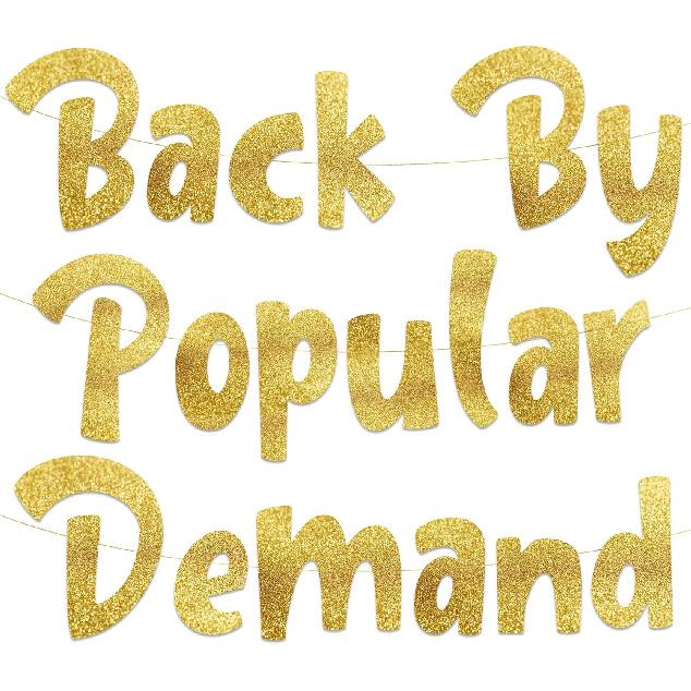 Glitter Banner Popular Demand