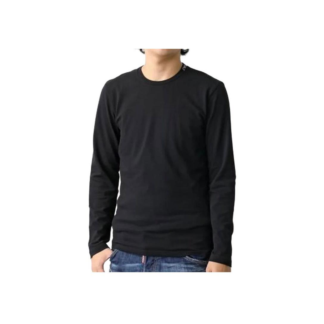 

Emporio Armani Solid Color Slim Fit Long Sleeve T-Shirt Men tops Black 111023-4F531-00020 M