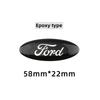 KRYQ4 Car Steering Wheel Logo Emblem Sticker CoverFor Ford Focus Kuga Fiesta Edge Explorer Escape Ecosport Mondeo Fusion Ranger Roush