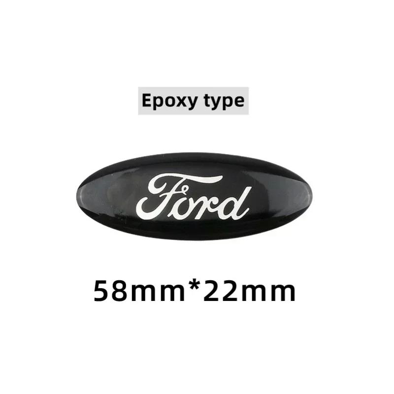 KRYQ4 Car Steering Wheel Logo Emblem Sticker CoverFor Ford Focus Kuga Fiesta Edge Explorer Escape Ecosport Mondeo Fusion Ranger Roush