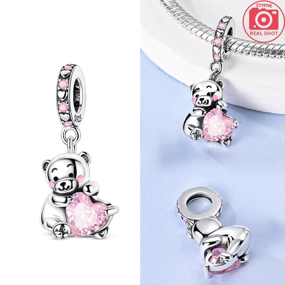 Birthday Bear Beads Copper Colors Charm Beads Fit Original Charms Bracelet Beads For Women Jewelry Making Gifts