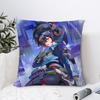 Zhu Yuan Zenless Zone Zero Pillow Case Sofa Decorative Home Double-Sided Print Plush Square Throw Pillow Covers Cushion Decor