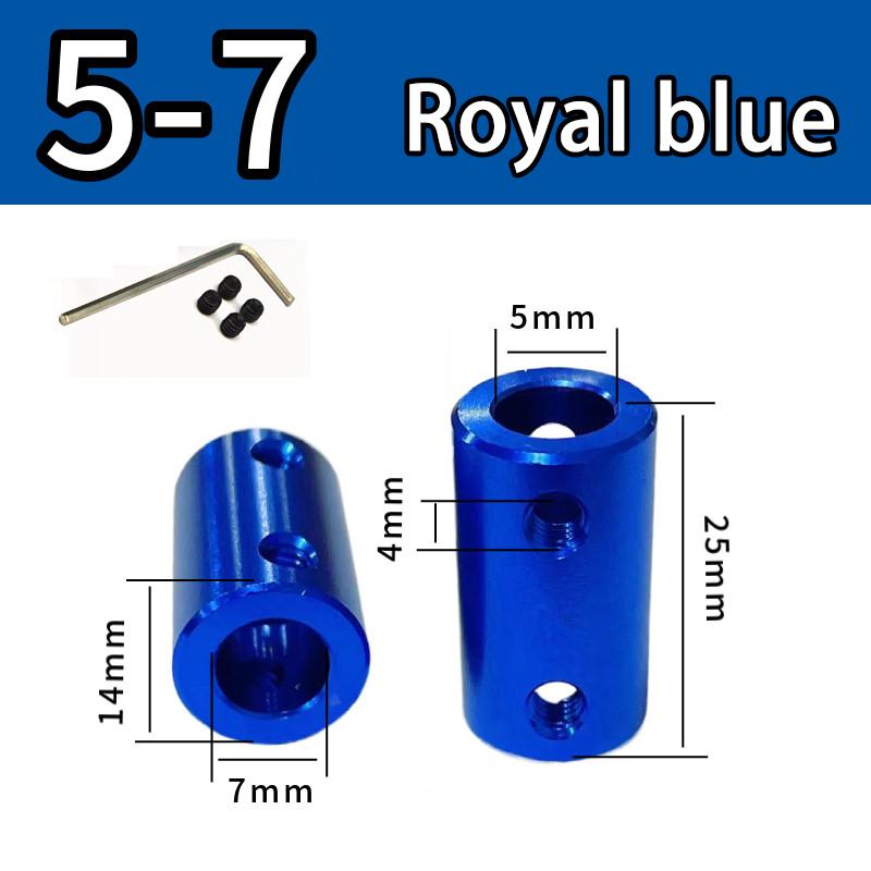 Burgundy/Sky Blue/Royal Blue Aluminum Alloy Colored Coupling Length:25mm Specification:3~10 Full Series Rigid Coupling Set Screw