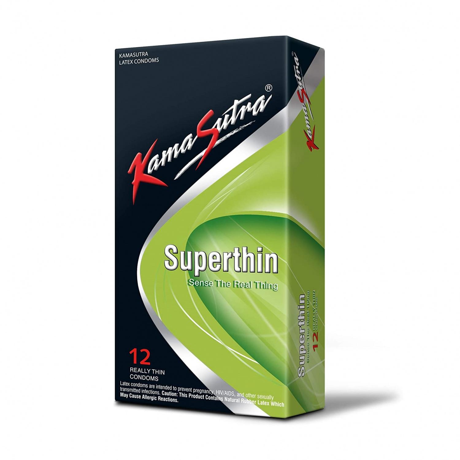 РџСЂРµР·РµСЂРІР°С‚РёРІС‹ СЃСѓРїРµСЂС‚РѕРЅРєРёРµ (12 С€С‚), Superthin Condoms,  Kamasutra