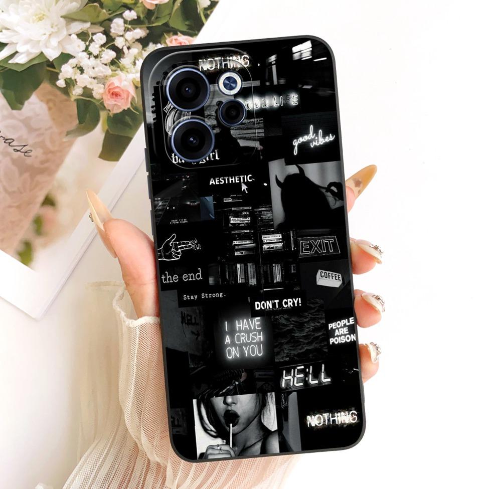 For Oppo CPH2801 Phone Case For Oppo Reno 15F Casing Silicone Luxury Fashion Flowers Kawaii Cute Painted Cover For Oppo Reno15 F
