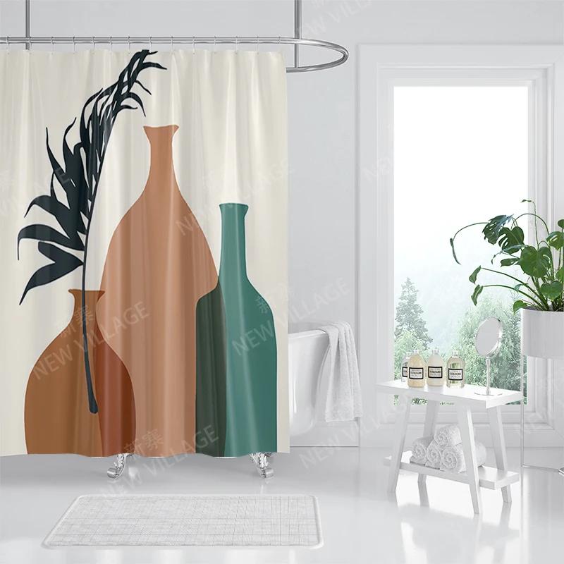 Vodotěsný látkový sprchový závěs Koupelnové závěsové doplňky 180x200 Koupelnový závěs do sprchy 240*200 severský boho dekor 240x200