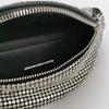 [Gebraucht] Attica Serie Verstellbare Strassstein-Kette Interne Leder-Logo-Verzierung Rindsleder und Schaffell Mini-Schultertasche Crossb - Ausgezeichnet #1JYQ1X4