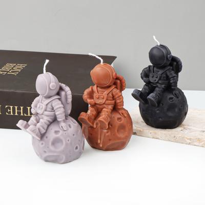 DIY Astronautenkerze auf dem Mond sitzend Silikonform Astronautenkuchen Schokolade Silikonform Heimdekoration Bastelform