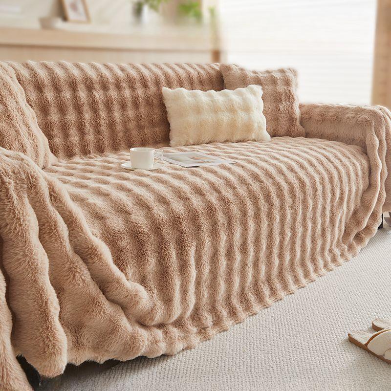 Sofa Überzug Stoff Winter Verdickt Anti-Katzenkratzer Sofa Überzug Plus Samt Überzug Sofa Kissen Kissen Sofa Handtuch Decke