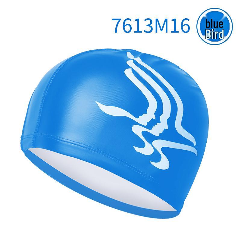 Yuyou Waterproof PU Swimming Cap for Men & Women - Long Hair, Sunscreen, Ear Protection, Plus Size