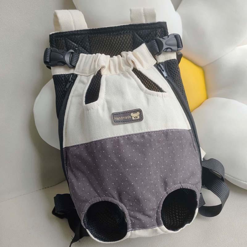 Haustier Hundetrage Rucksack Netztrage Tasche Outdoor Reise Atmungsaktiv Tragbar Katzen S black