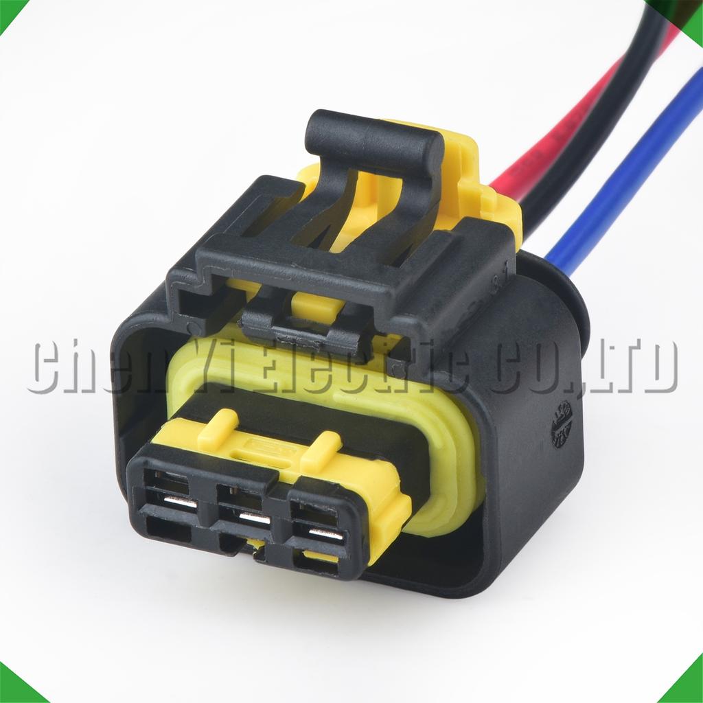 3 Pin Automotive Connectors 1.4T Turbine Turbo Intercooler Intake Pressure Sensor Wire Harness Plug 4410810 4410811 For Fiat