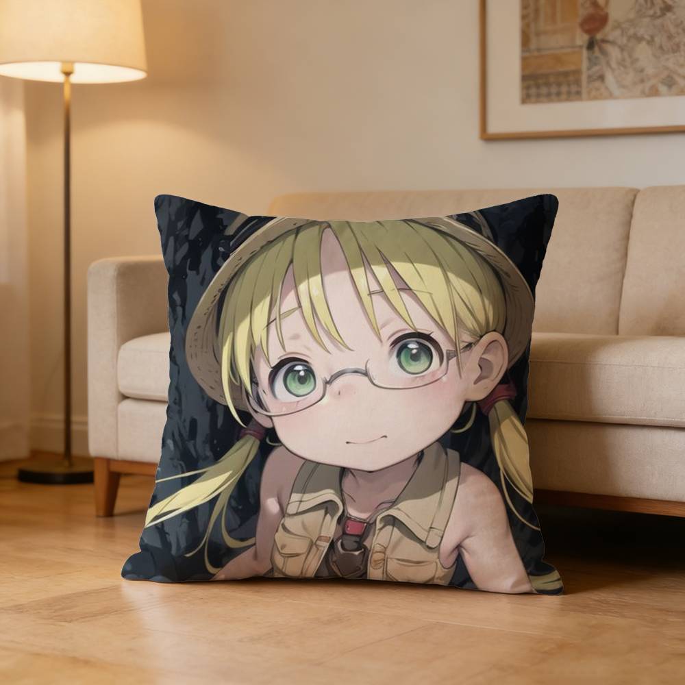 Anime MMade In Abyss Pillow Case Pattern Printed Pillowcase For Living Room Sofa Cushion Cover