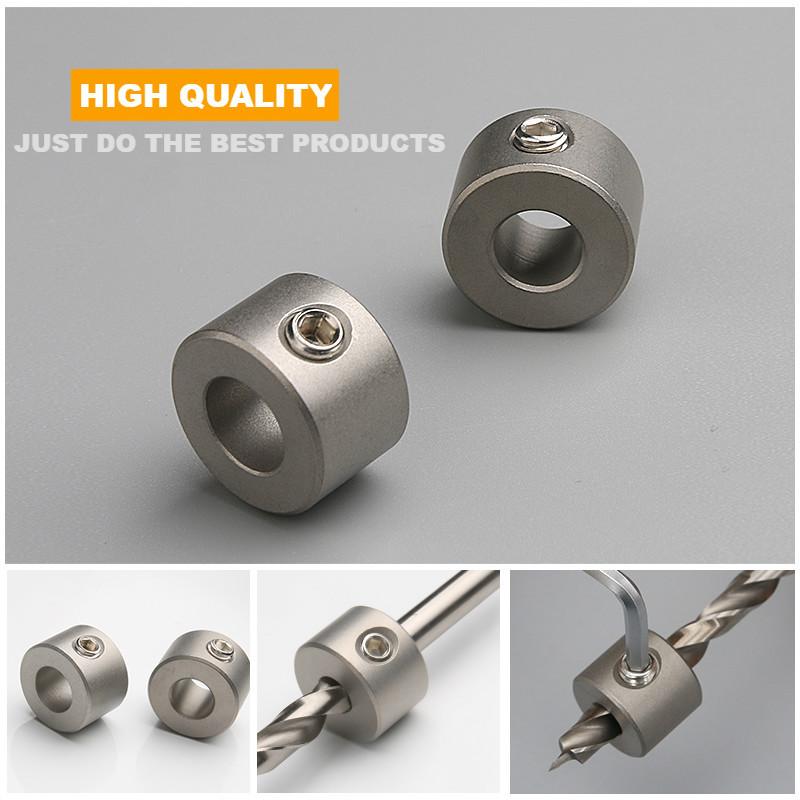 4-10mm Doweling Jig Drilling Bushing Woodworking Drill Bits Limit Rings Dowel Stop Collars Ring Stainless Steel Tool Accessories
