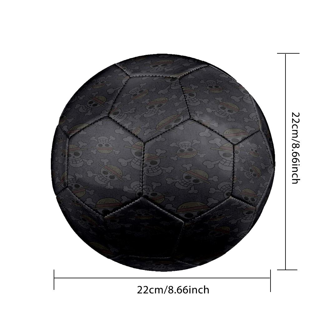 1pc One Piece Logo Football Soccer Ball Size 5 Indoor Soccer Ball Fashion Colorful  Backyard Game -Great For Sports Fans Gift HE18