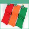 Cute Plush Christmas Socks For Kids Over The Knee Striped Cartoon Toy Socks