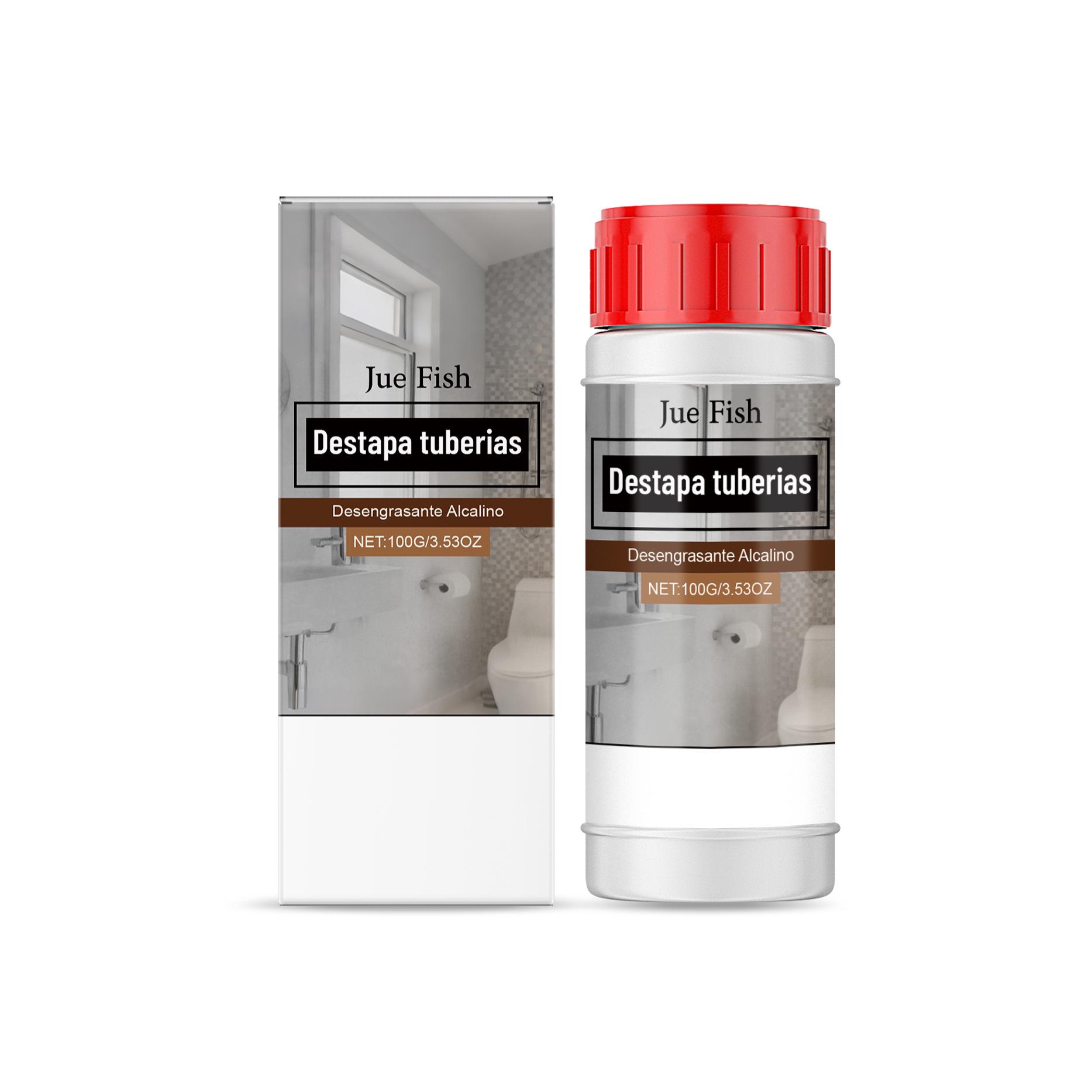 JUE FISH Drain Unclogging & Odor Eliminating Cleaner for Kitchen & Bathroom
