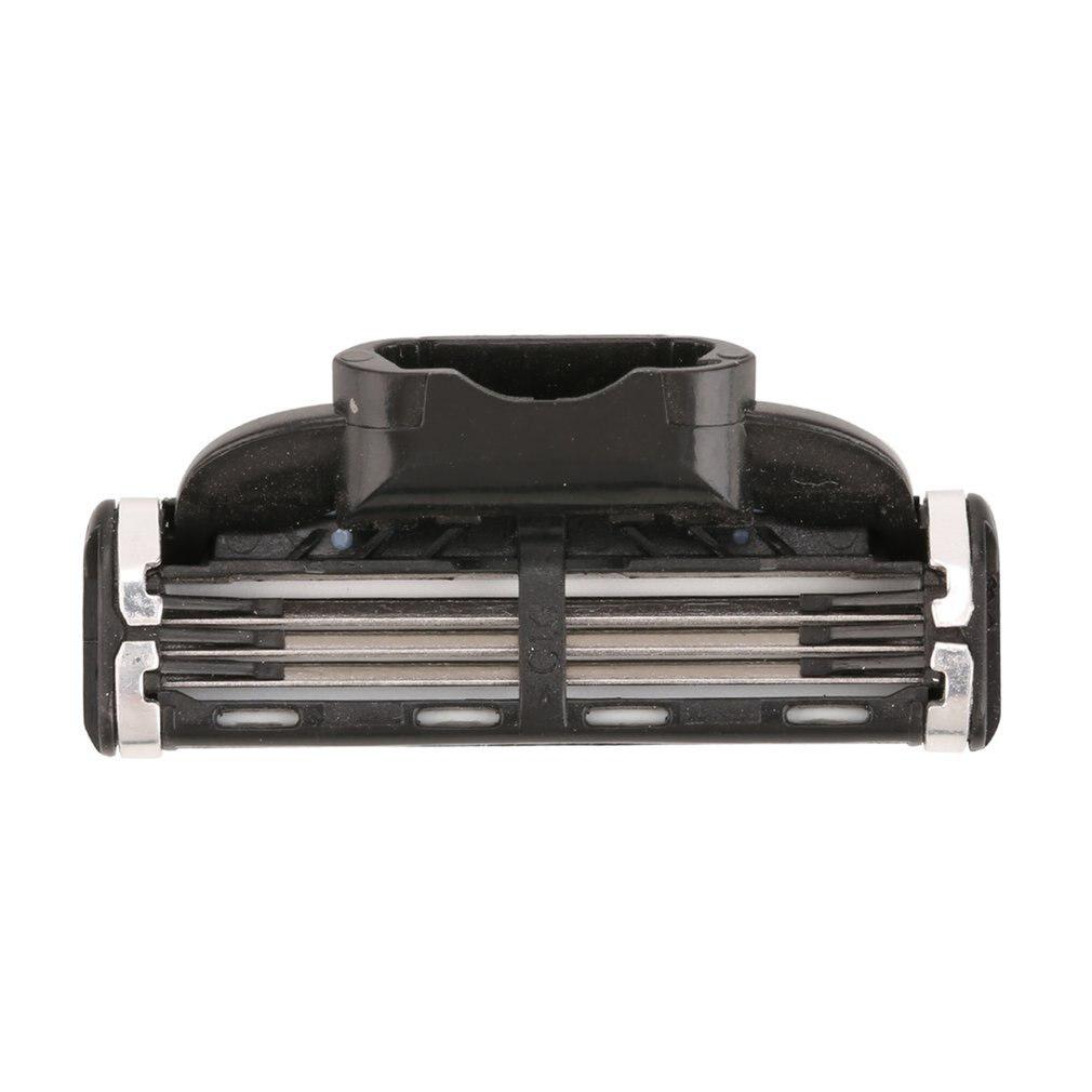 4 teile/los Austauschbare männer Bart Messer Drei Schichten Manuelle Rasierklingen