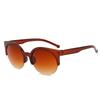 New Vintage Cat Eye Sunglasses Women Retro Half Frame UV Protection Travel Party Glasses Stylish Female Sunwear