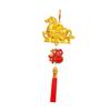 Chinese Year Decoration Golden Horse Pendant Wall Hanging Ornament for Living Room