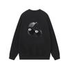 Unisex Oversized Cotton Crewneck Sweatshirt With Letter Dice Print Fall Youth Streetwear