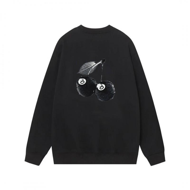 Unisex Oversized Cotton Crewneck Sweatshirt With Letter Dice Print Fall Youth Streetwear
