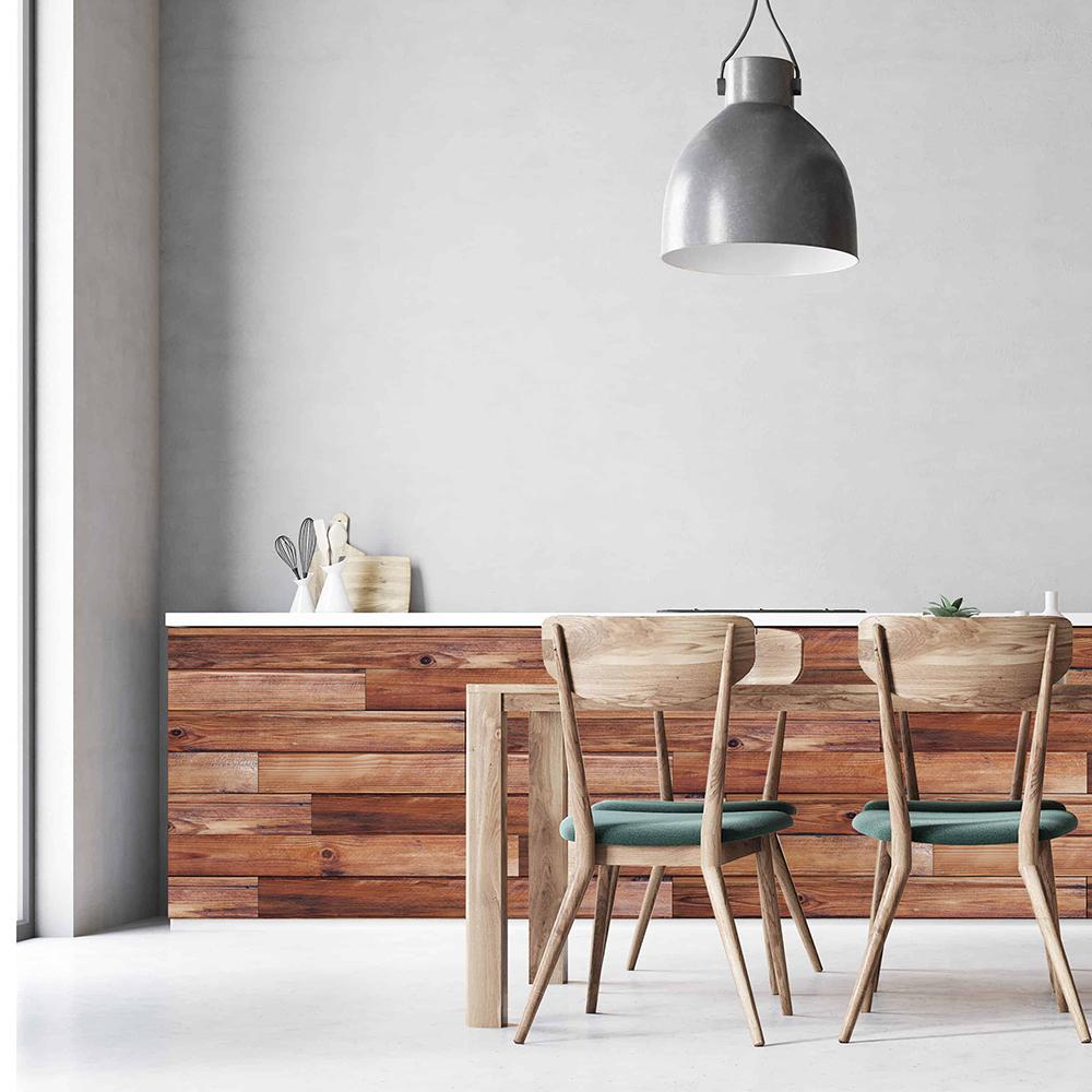 3M Waterproof Wood Vinyl Wallpaper Roll Self-adhesive Bedroom Kitchen Cabinet Furniture Decor Wall Sticker PVC Wood Grain Film 20X300CM